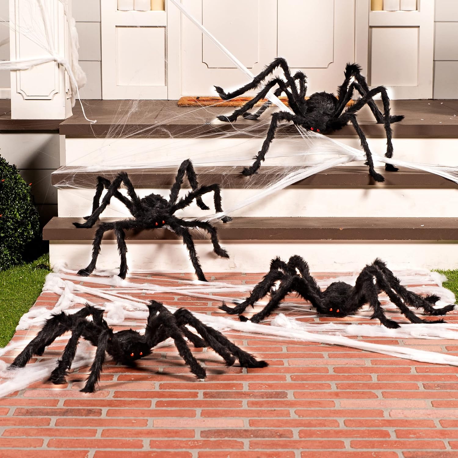 Detalle 1 de JOYIN 10542 Halloween Spider Decorations, 4-Pack in Four Sizes