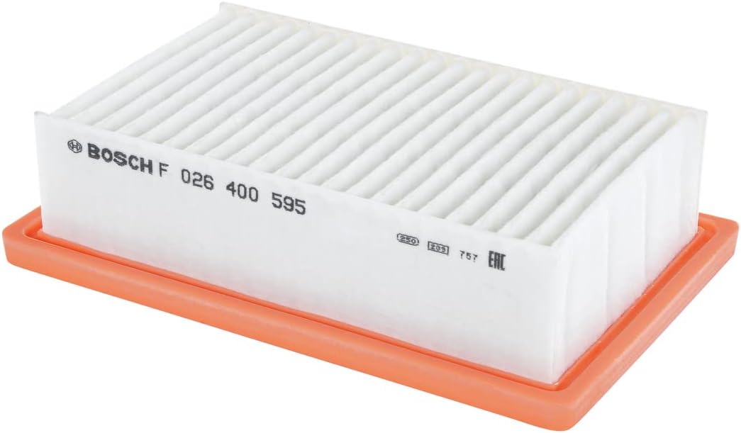 Detalle de Bosch Filtro Aria per Auto S0595 - Filtro affidabile per trattenere particelle solide e resiste all’umidità