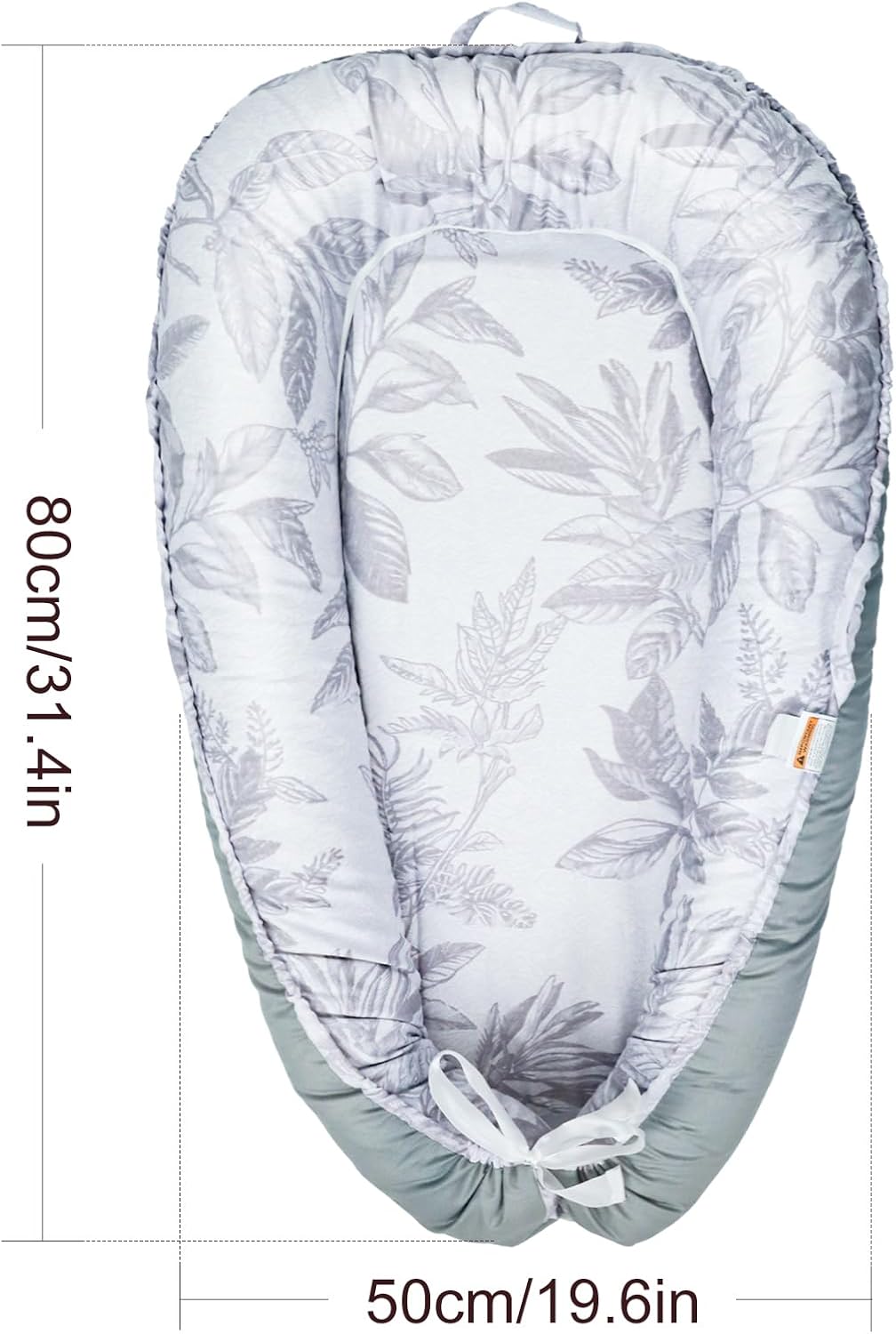 Thumbnail 6 de Wdmiya Baby Nest Pod for Newborn (0–12 months) – 100% Cotton Baby Lounger in Grey