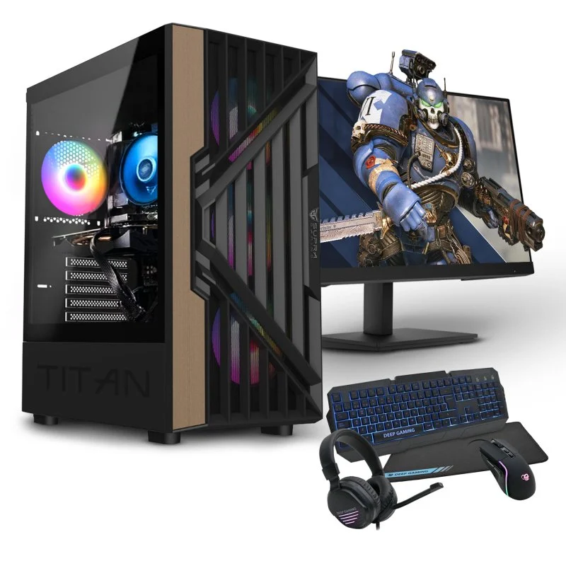 Detalle de PC Gaming Pack AMD Ryzen 3 4300G 🎮 16GB + Monitor 22" FullHD