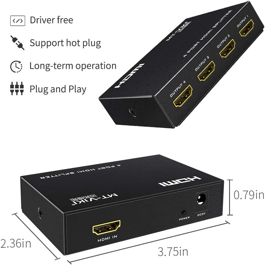 Thumbnail 6 de MT-ViKI HDMI Splitter 1x4 4K