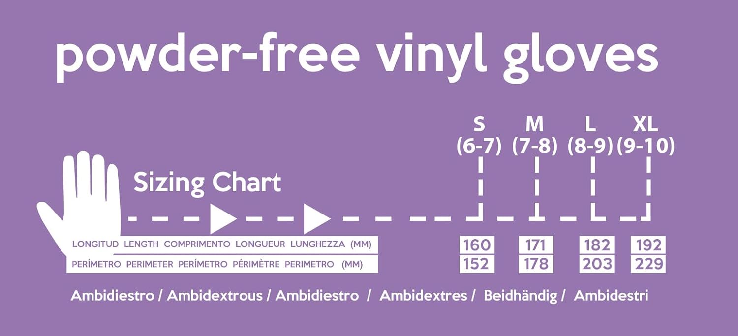 Thumbnail 6 de Gants jetables en vinyle sans latex taille XL – lot de 100 transparents by Amazon