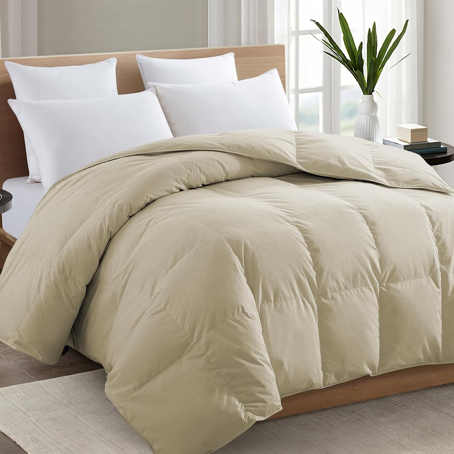 Detalle de TEXARTIST King Comforter, 90x106-Inch All-Season Down Alternative Insert