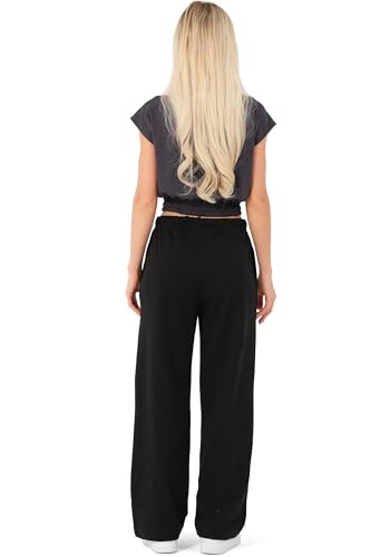 Thumbnail 3 de ROSS CAMP Pantaloni tuta donna in misto cotone, gamba larga e vita con coulisse