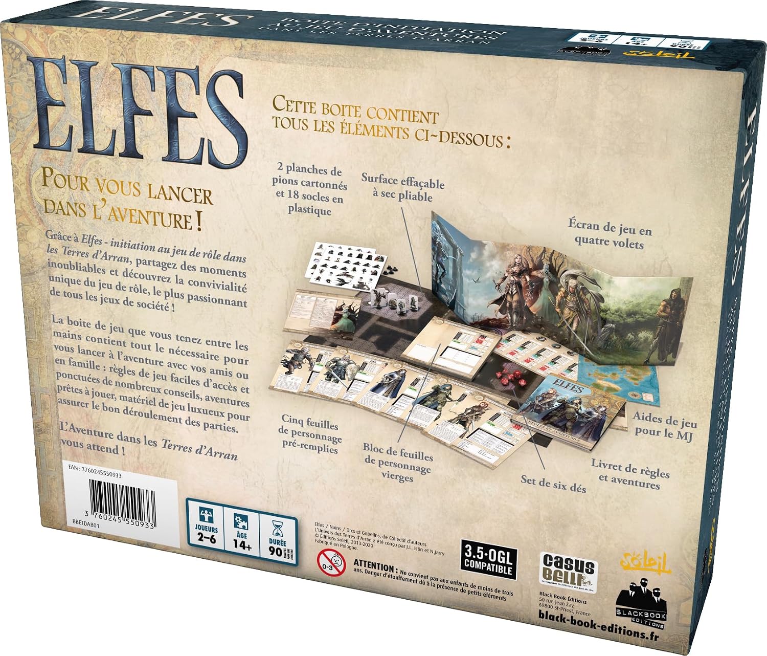 Thumbnail 4 de Asmodee Elfen rollenspelset in het Land van Arran, Franstalig