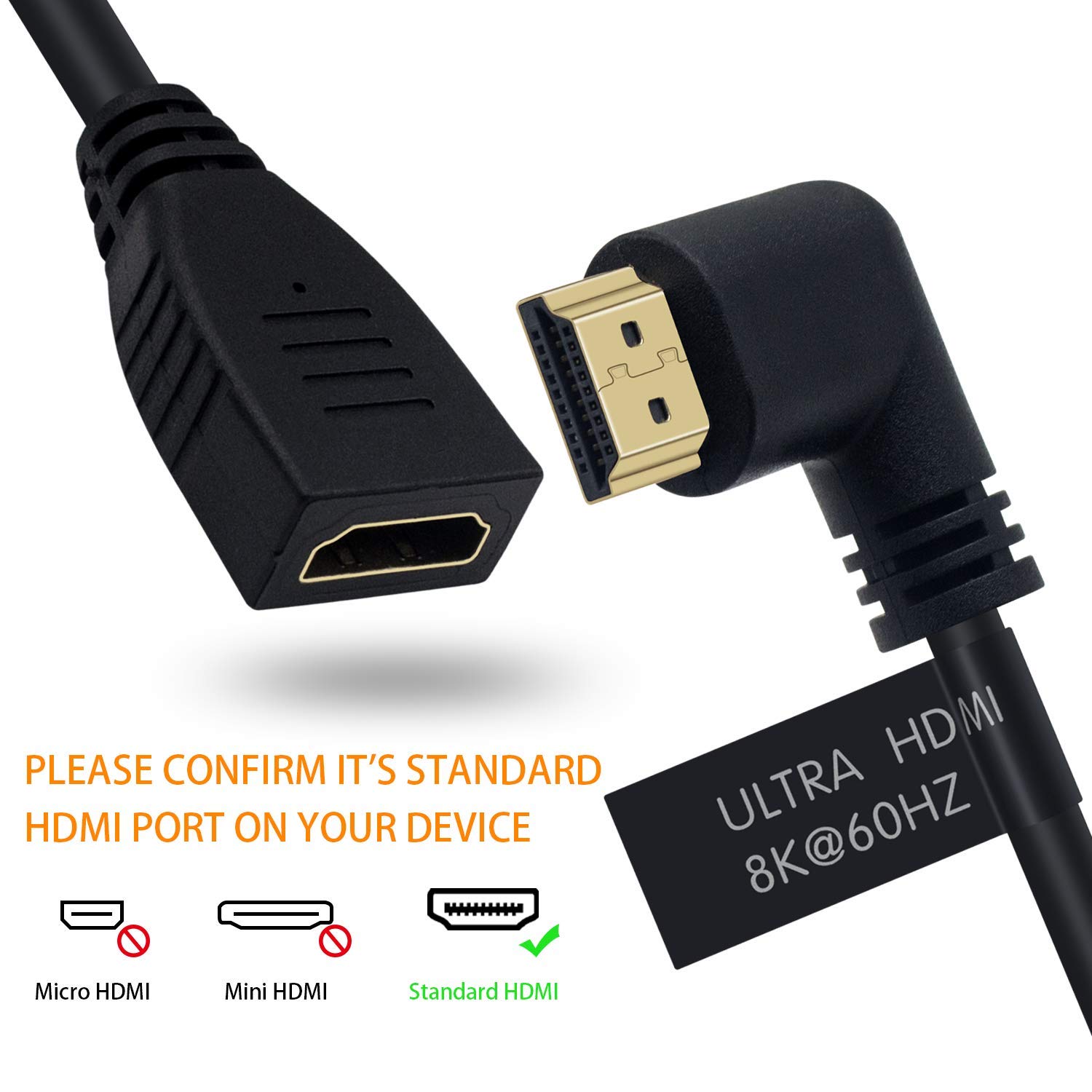 Thumbnail 5 de Maxhood 8K HDMI Extension Cable 2FT