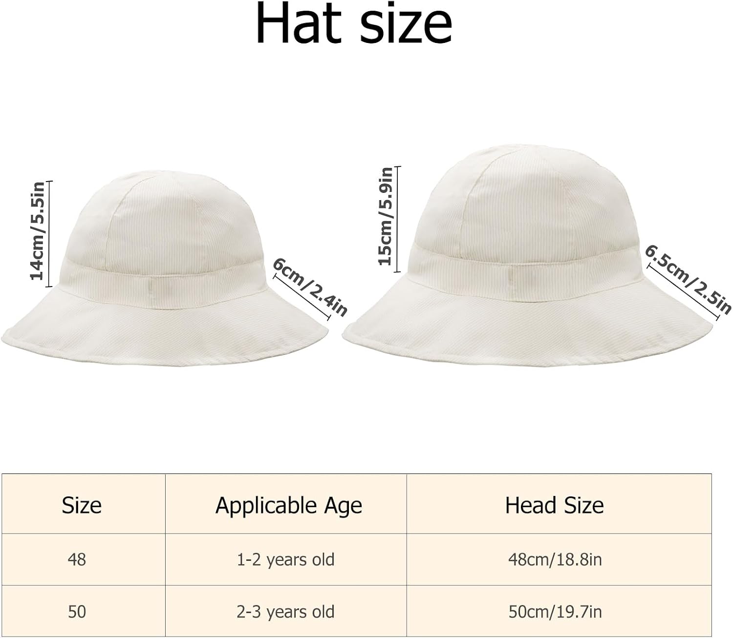 Thumbnail 2 de YAMEIZE Baby Sun Hat: Adjustable Wide Brim UV50+ Sun Protection Hat for Toddlers