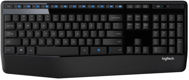 Detalle de Logitech K345 Full-Size Wireless Keyboard with Palm Rest and Media Keys
