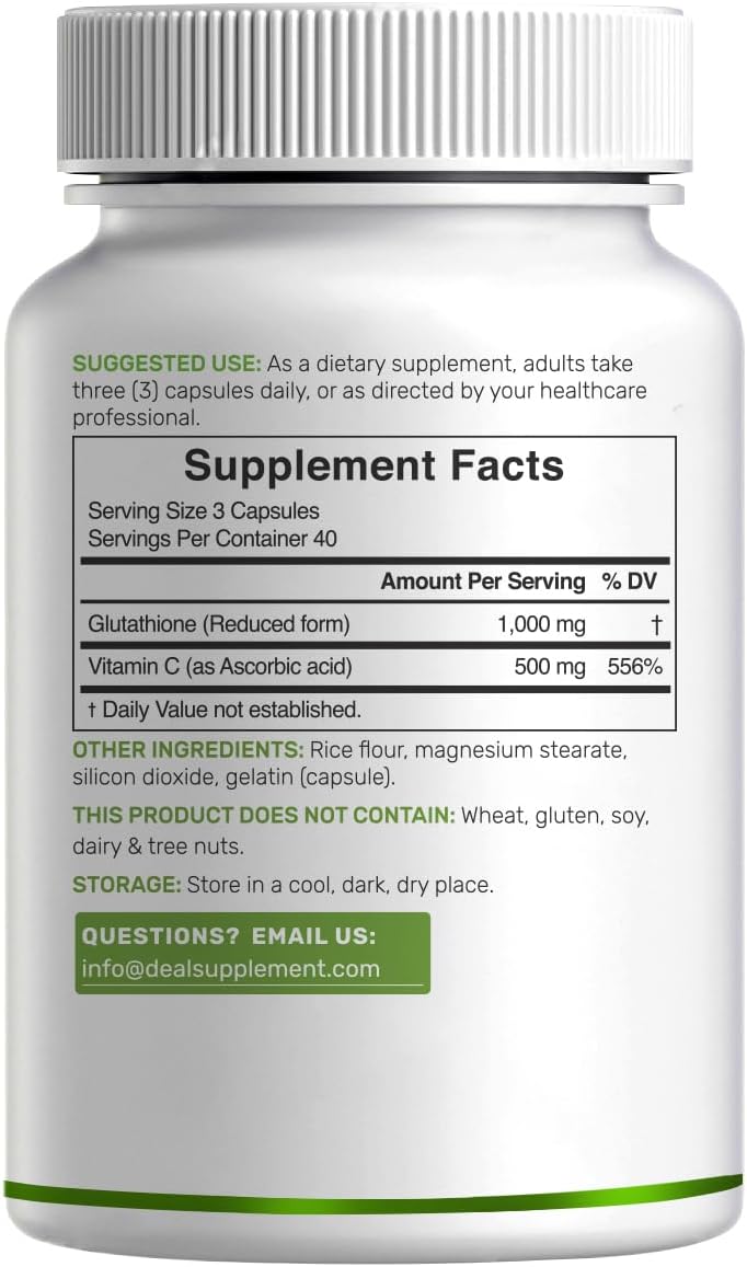 Detalle de Deal Supplement Glutathione Supplement 1,000 mg