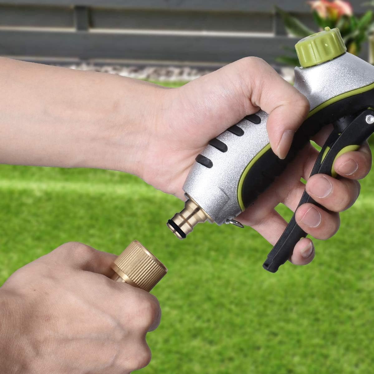 Detalle de Hydrogarden 2pc Brass Hose Connector Hose End Quick Connect (1/2in DN15)