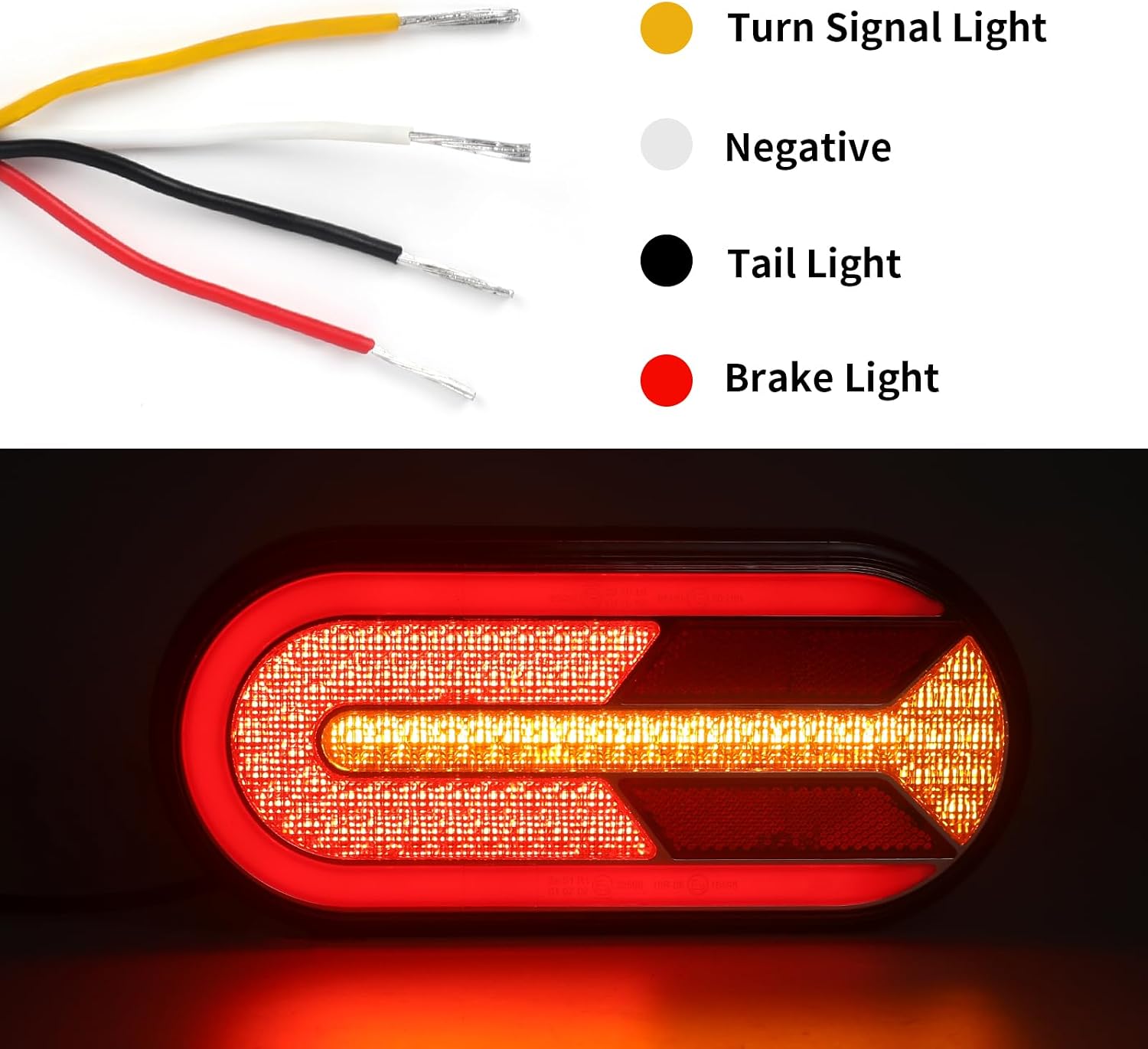 Thumbnail 2 de AOHEWEI 12/24V LED Rear Trailer Lights – 2 Pack