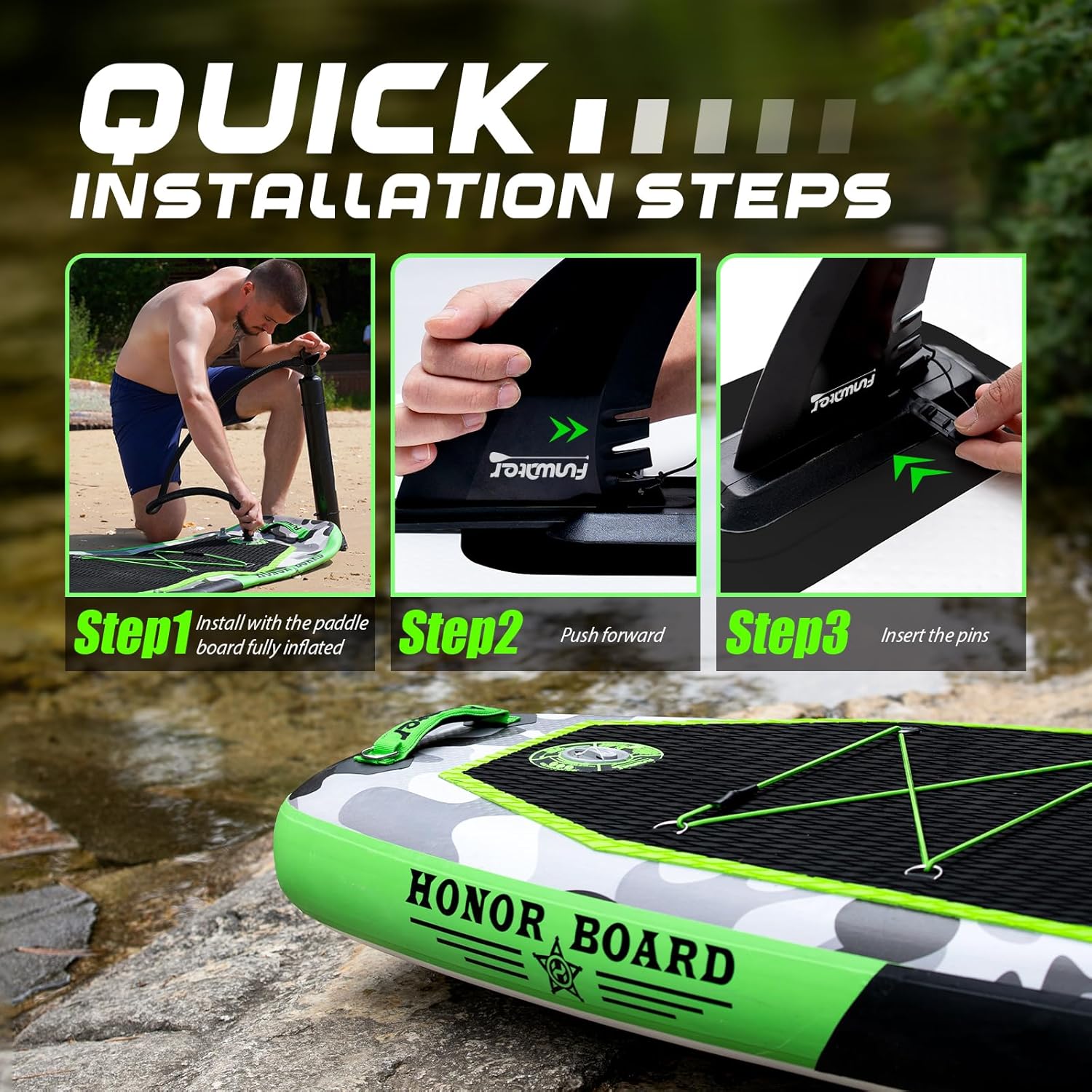 Thumbnail 4 de FunWater Inflatable Stand Up Paddle Board with Premium Accessories (11'6'' / 11' / 10'6'')