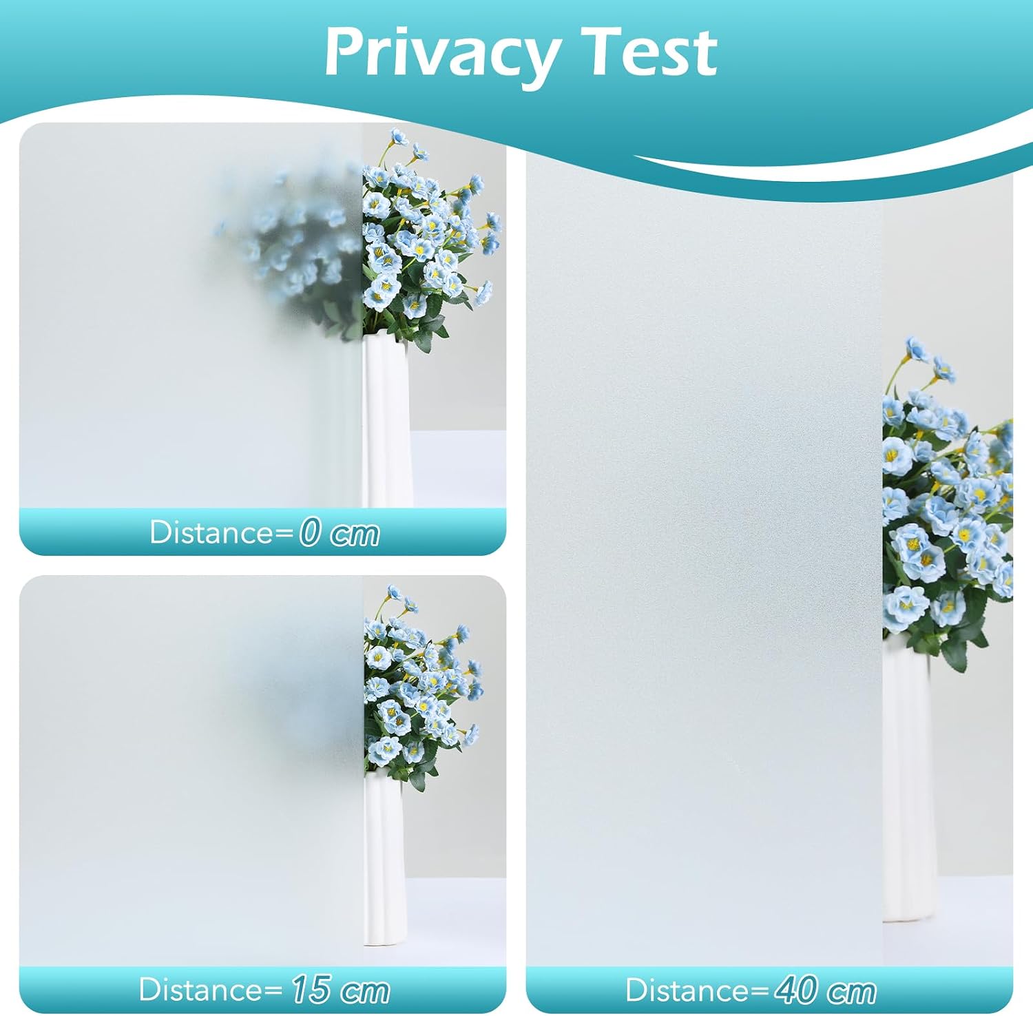 Thumbnail 6 de DOWELL Frosted Window Film Privacy with Tools, Matt 90x300cm