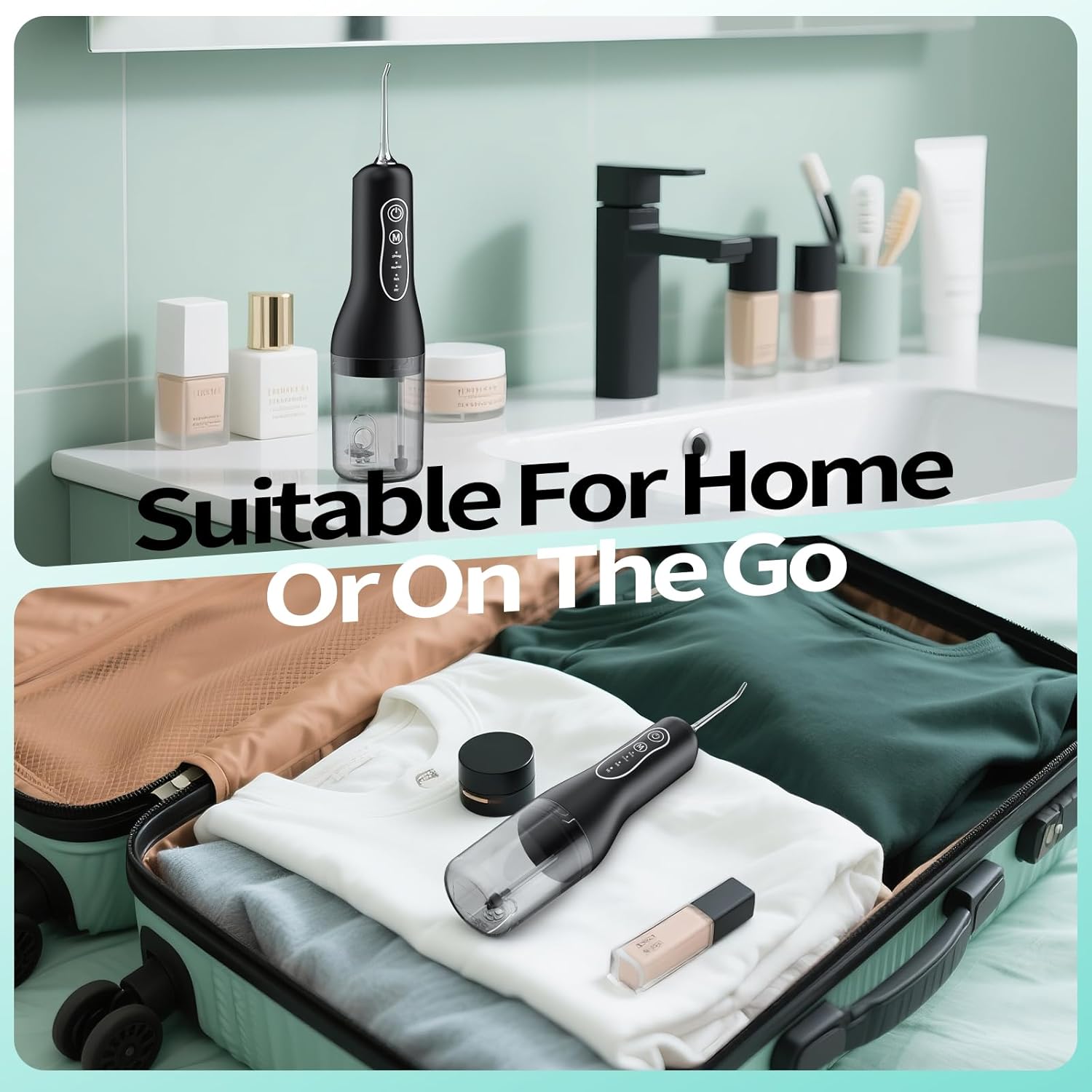 Thumbnail 5 de Cordless Water Flosser for Teeth (Oral Irrigator) with 5 Jet Tips, 4 Modes, 260ml Tank and IPX7 Waterproof