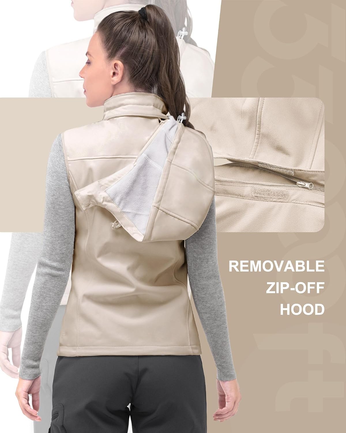 Thumbnail 1 de 33,000ft Women's Lightweight Softshell Gilet with Hood