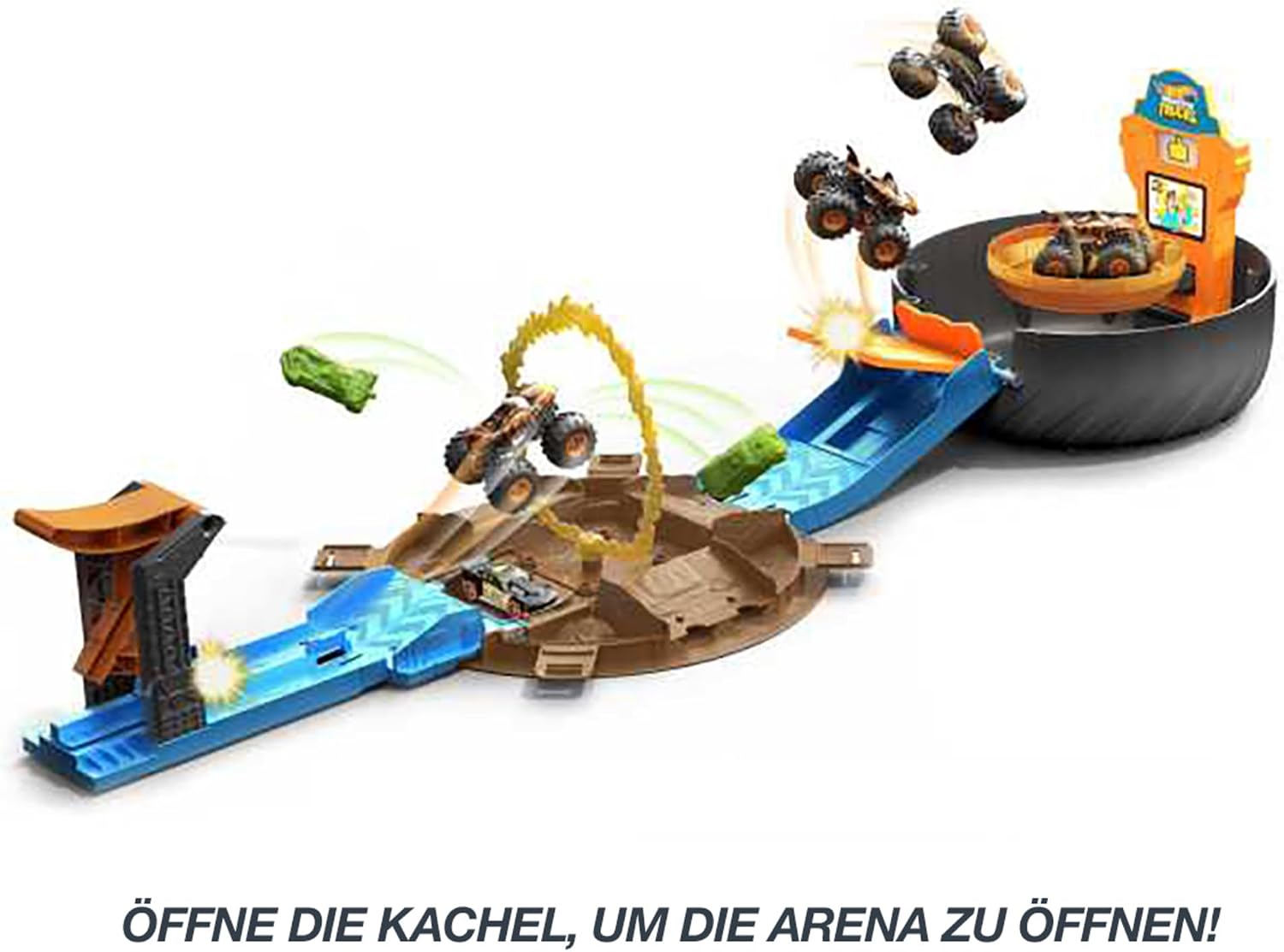 Detalle de Hot Wheels Monster Trucks Stunt Reifen Set