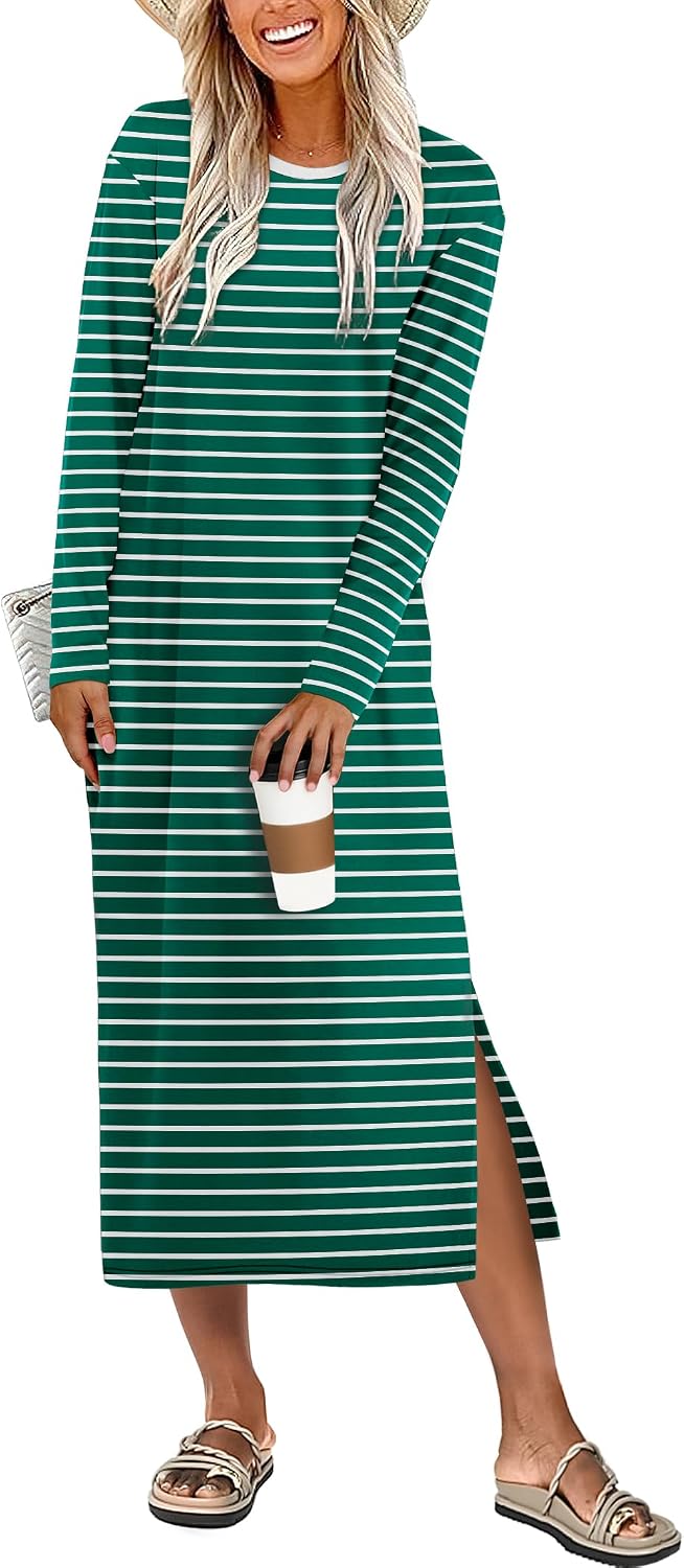 Thumbnail 6 de ANRABESS Long-Sleeve Midi Dress in Rayon Blend