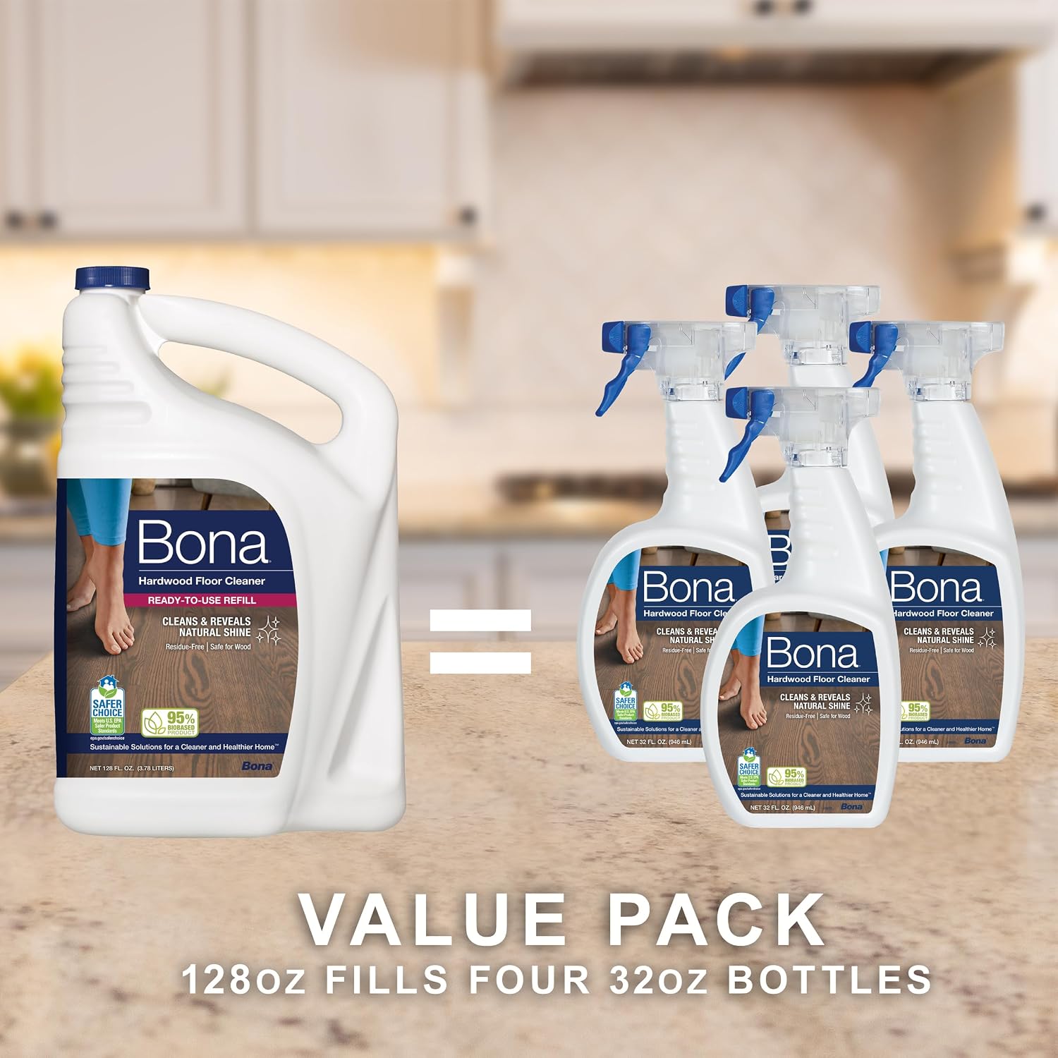 Thumbnail 4 de Bona Hardwood Floor Cleaner Refill - 128 fl oz (Unscented)