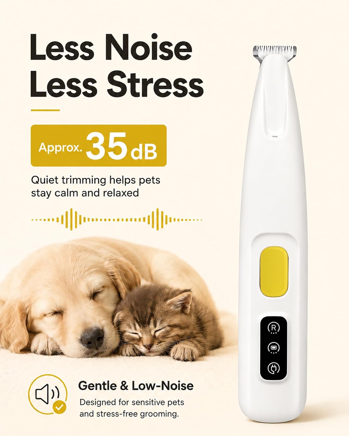 Detalle 2 de FURBONA Upgraded Dog Paw Trimmer with LED Light and 18 mm Blade