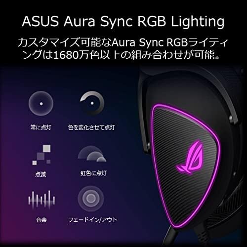 Detalle 2 de ASUS ROG DELTA S ゲーミングヘッドセット、AIノイズキャンセリングマイク・ESS 9281 QUAD DAC・USB-C