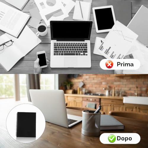 Detalle de Flintronic Porta Spartiti Musicali A4 impermeabile, 60 spartiti, 30 tasche – Nero
