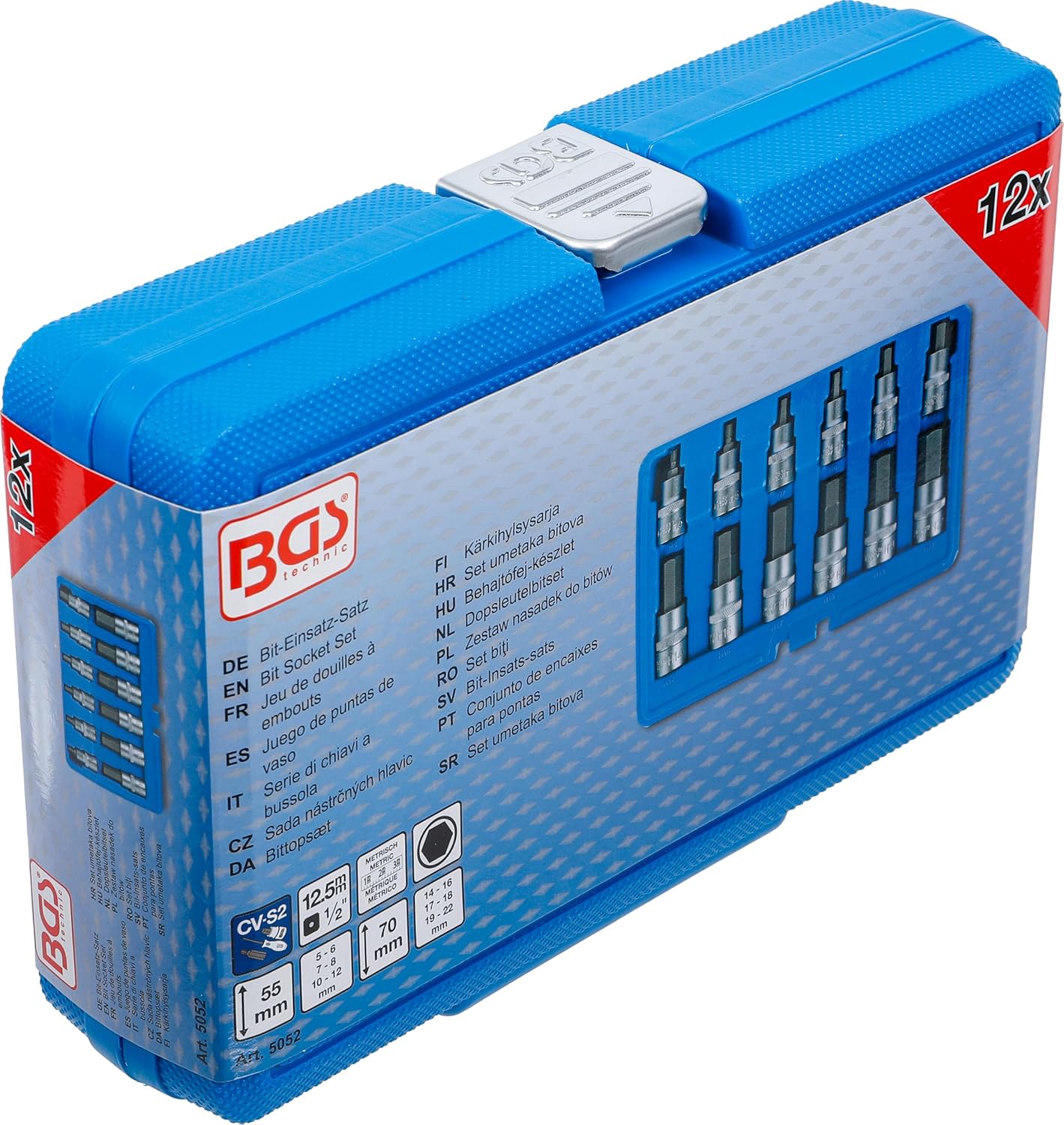 Thumbnail 6 de BGS 5052 Serie chiavi a bussola 12,5 mm (1/2) con esagono interno 5‑22 mm, 12 pezzi