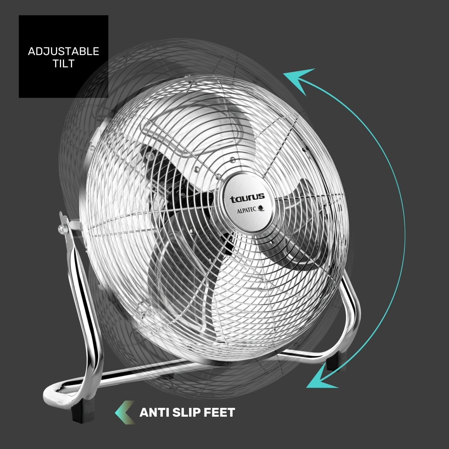 Detalle 1 de Taurus Sirocco 18 Ventilador circulador 45cm, silencioso y ajustable 🌬