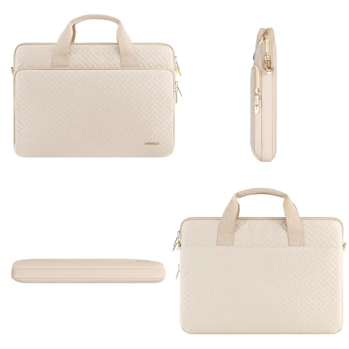 Thumbnail 3 de DOMISO 15.6 inch Laptop Case Sleeve Protective Cover – Beige, Waterproof with Shoulder Strap