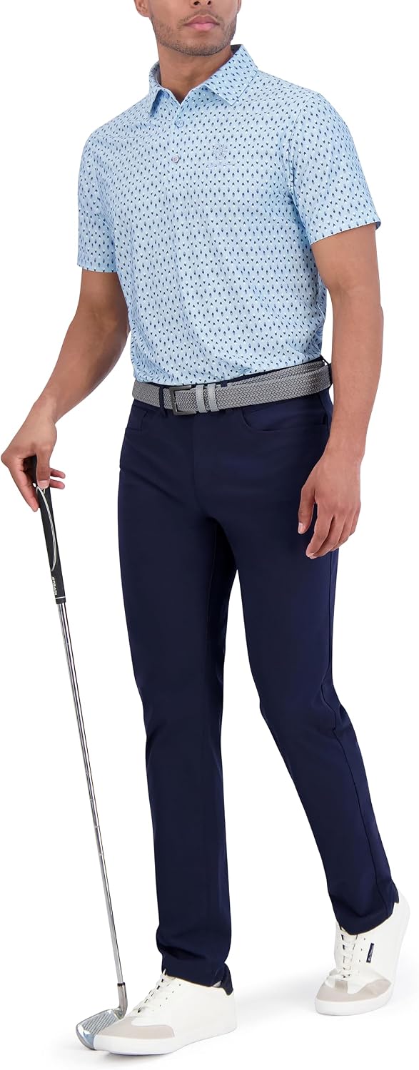 Detalle 2 de Ben Sherman Men's Short Sleeve Printed Tech Sport Polo Top