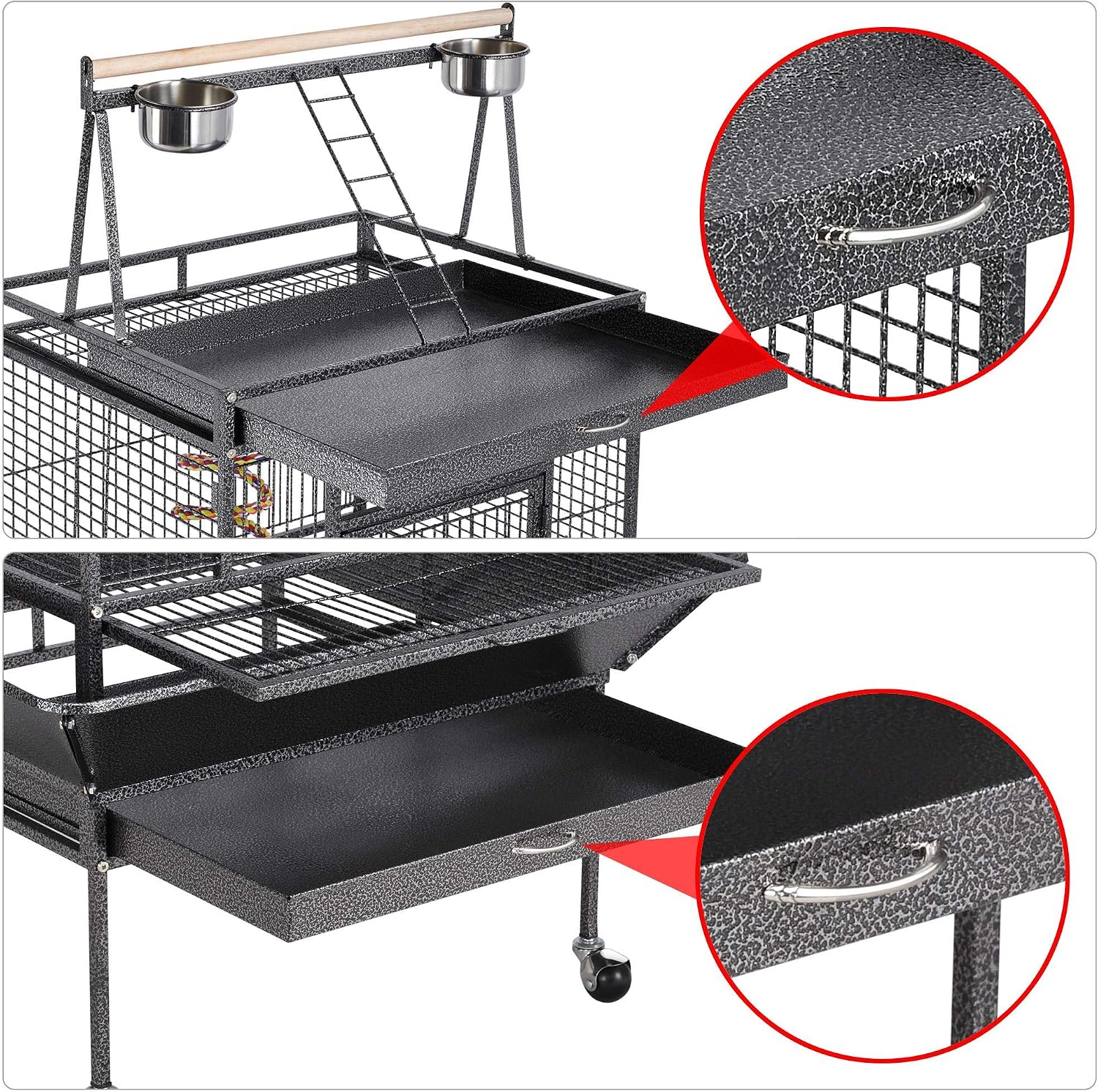 Thumbnail 4 de Yaheetech 174cm Bird Cage large parrot cage