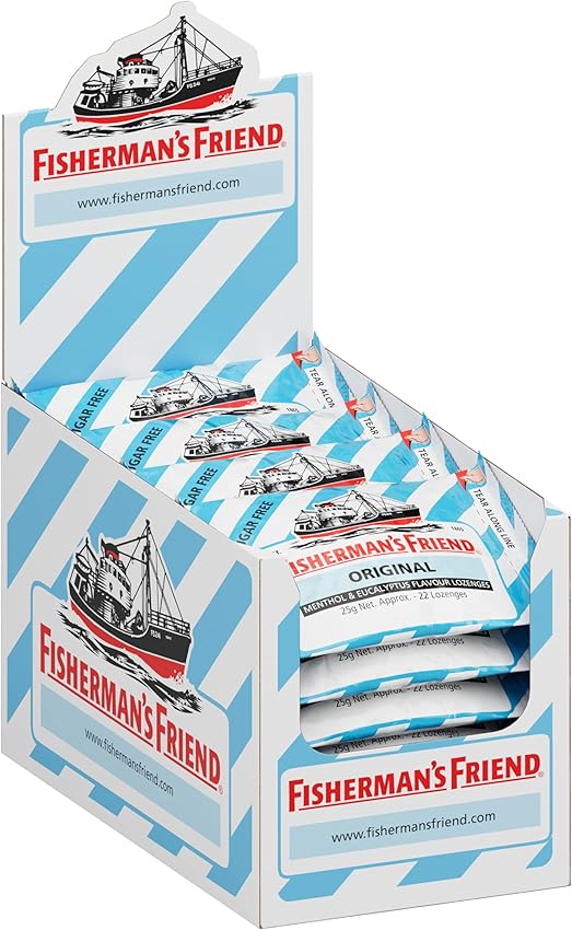 Detalle de Fisherman's Friend Sin Azúcar 🍬 Caramelo - 24x25g