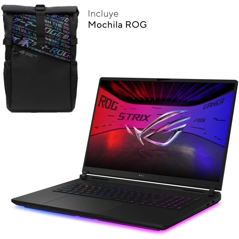 Detalle de ASUS ROG Strix SCAR 18 G835LX-SA046W: potencia extrema para gaming en 18 pulgadas