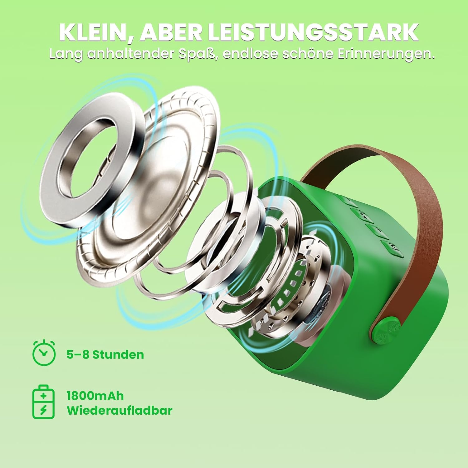 Thumbnail 1 de Karaoke Maschine Kinder mit 2 Mikrofonen – Premiumversion