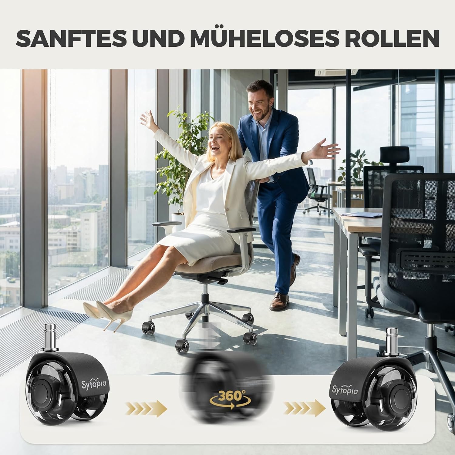 Thumbnail 5 de Sytopia 5er Rollen Bürostühle 317 kg
