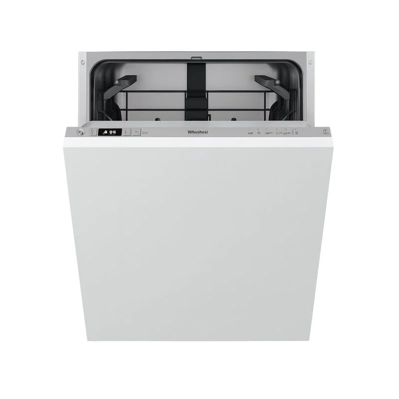 Detalle de Whirlpool WSIC 3M27 C: lavavajillas compacto de 45 cm, 10 cubiertos, A++ con AquaStop