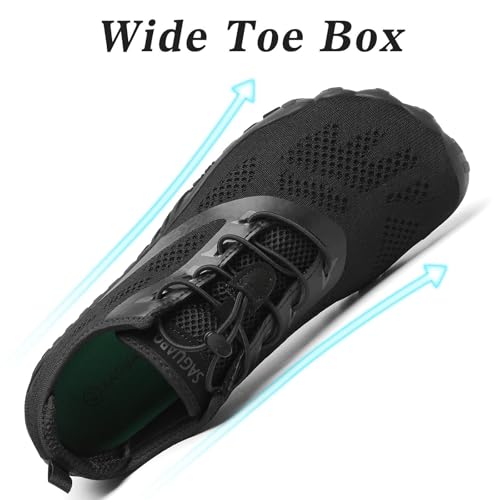 Thumbnail 3 de SAGUARO Scarpe Barefoot Minimaliste Uomo/Donna – Multisport, Nero Ragno, 47 EU