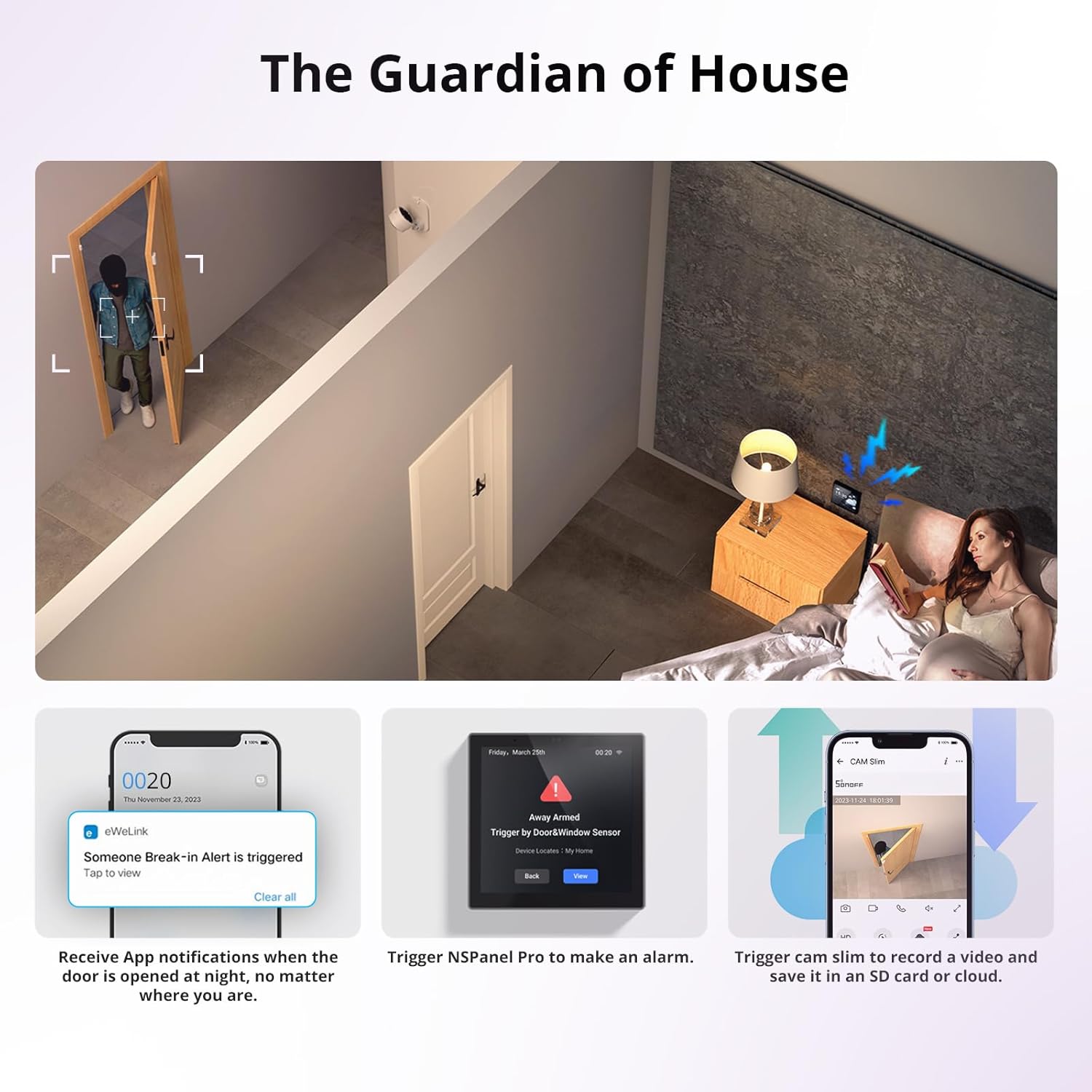 Thumbnail 5 de SONOFF SNZB-04P Zigbee Door Window Sensor with Tamper Alerts