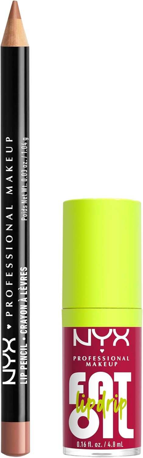 NYX Professional Makeup Kit Labbra Slim Lip + Fat Oil Lip Drip Natural