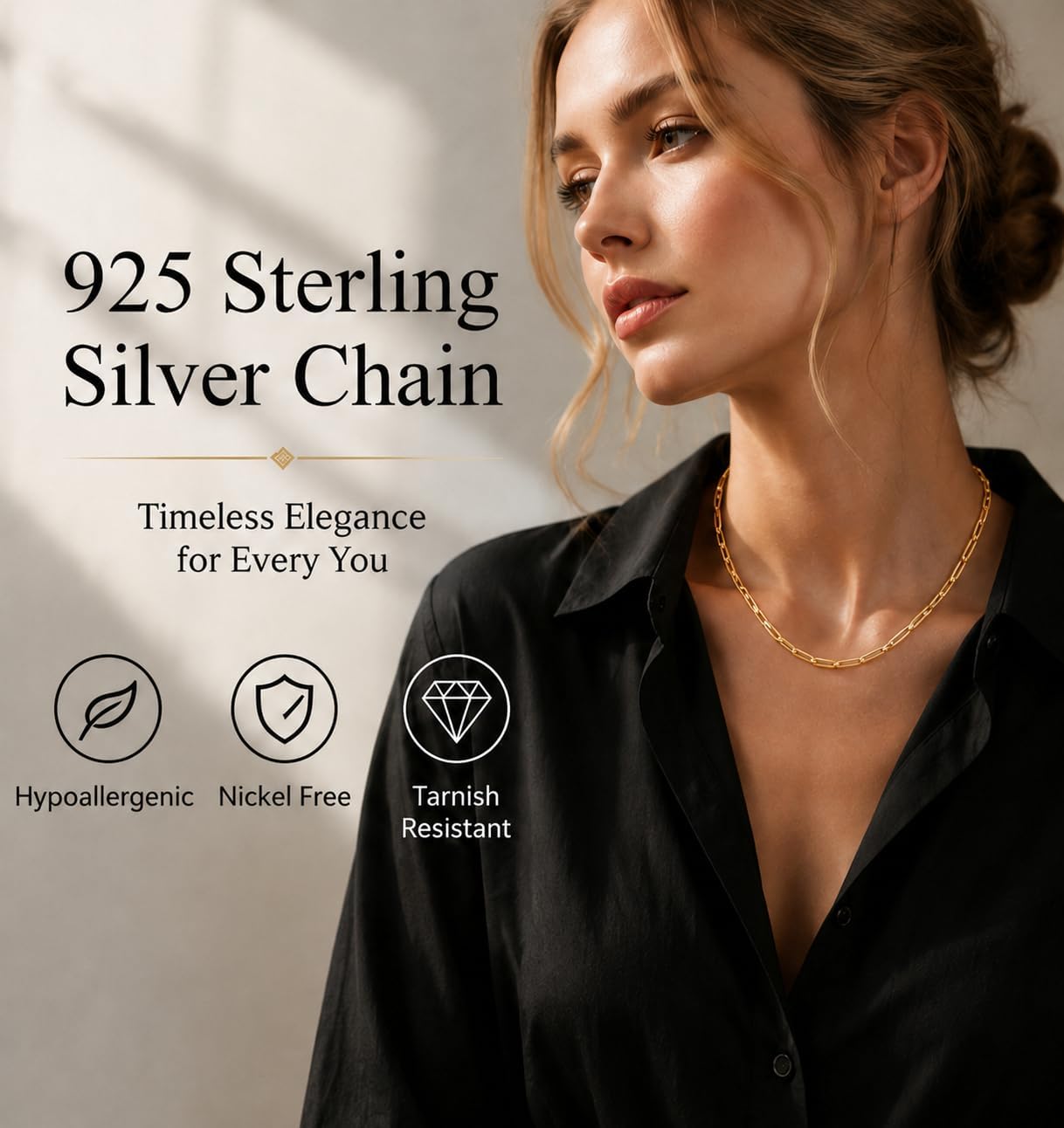 Thumbnail 6 de Pekttal Chain Necklace, 925 Sterling Silver