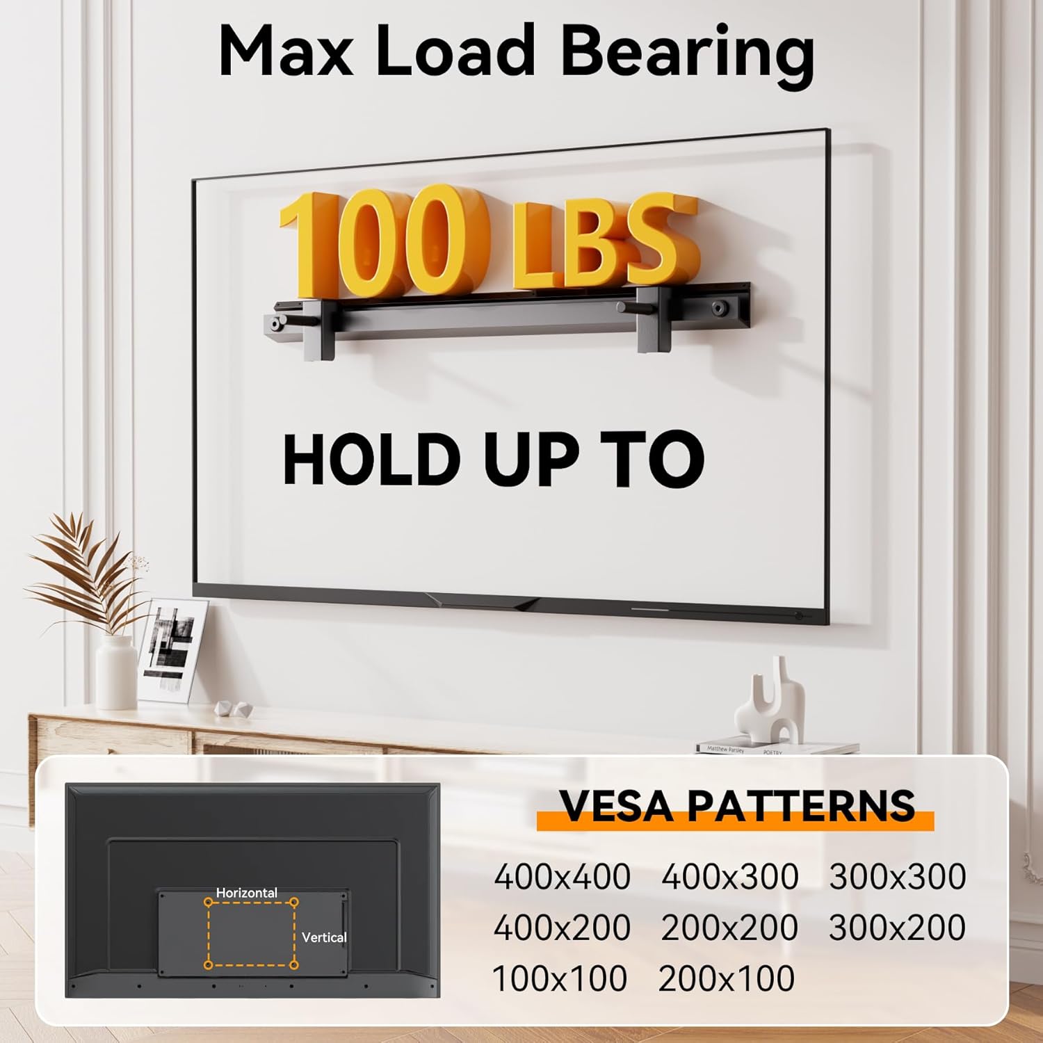 Thumbnail 3 de Aetubree No Drill TV Wall Mount 55 inch