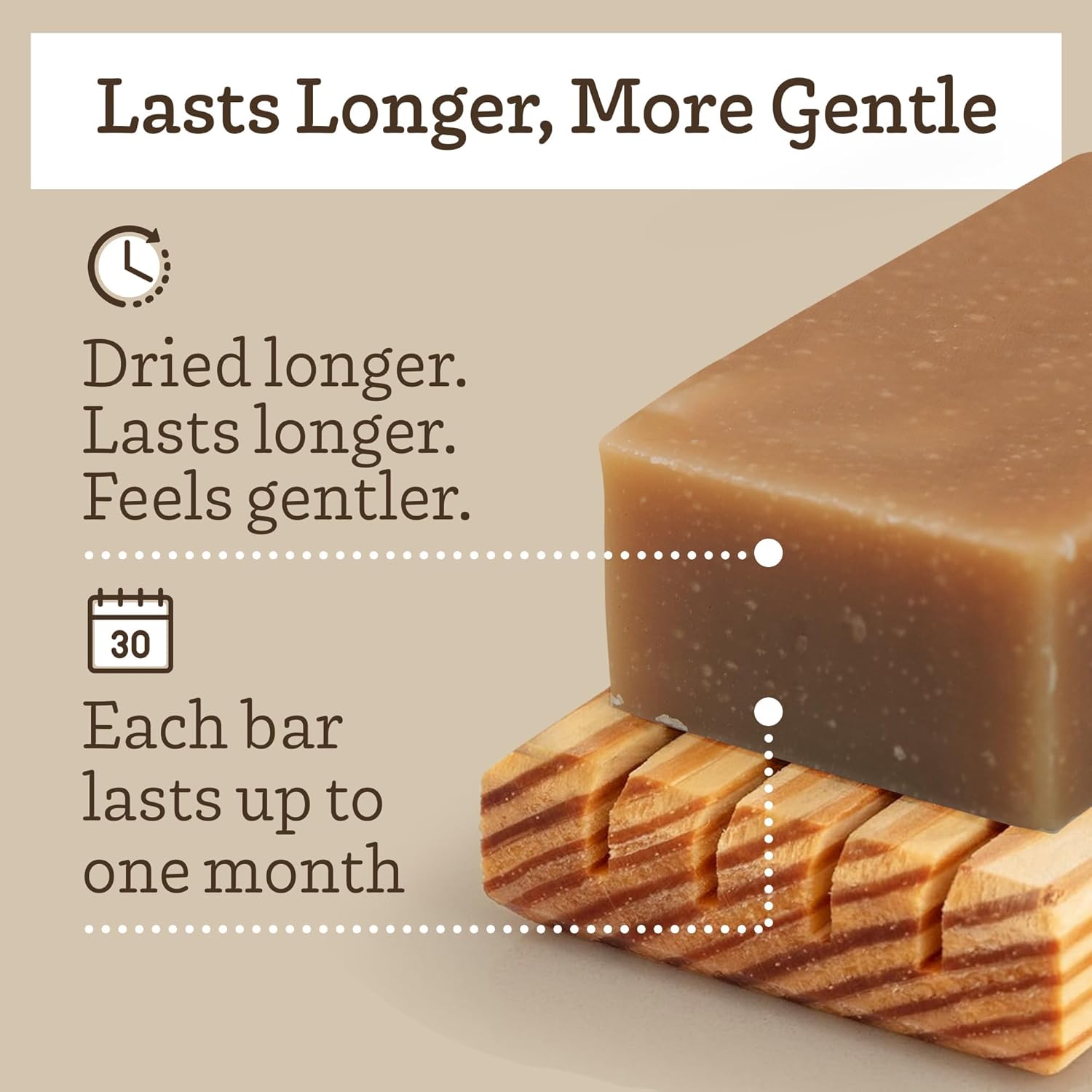Thumbnail 2 de Southern Natural Goat Milk Soap Bar – Oatmeal Milk & Honey (3 Pack) for Dry, Sensitive Skin