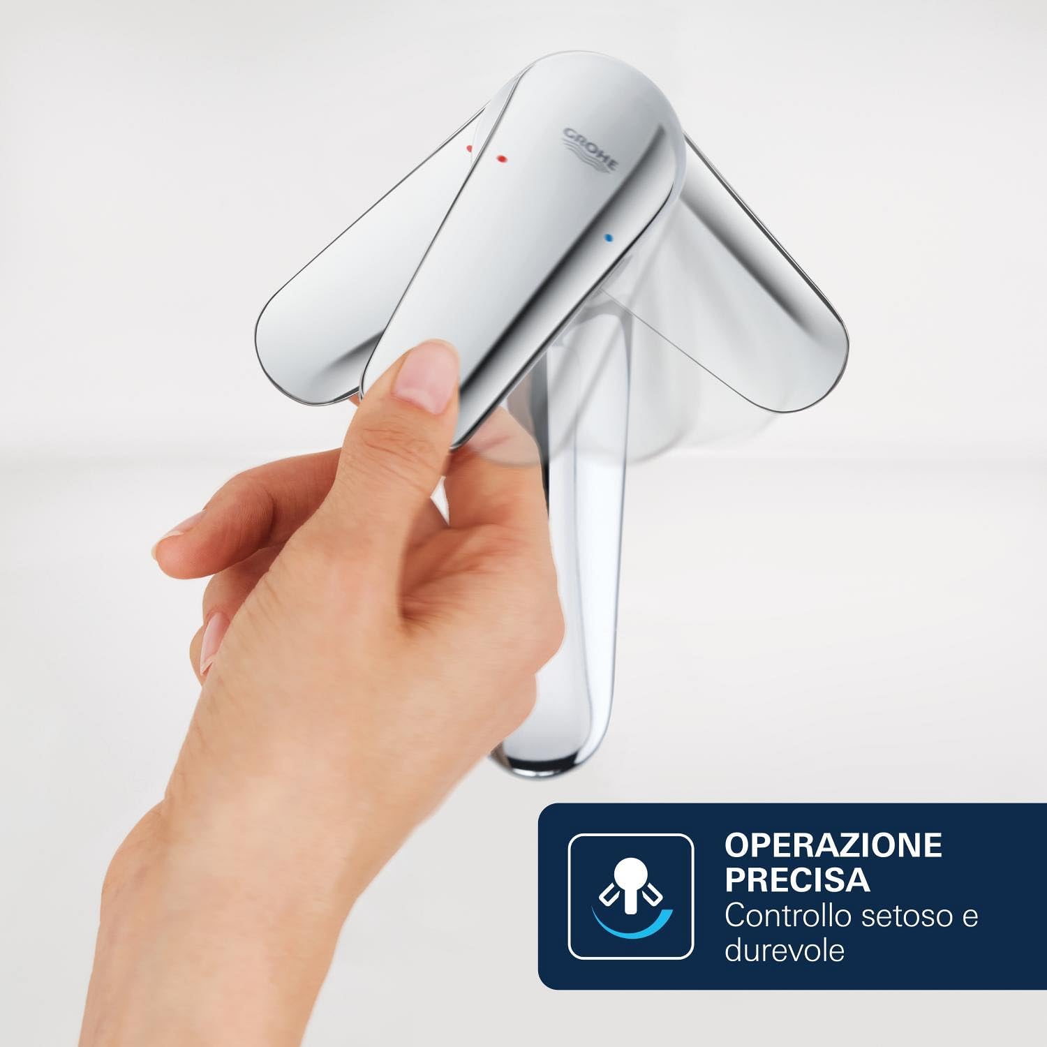 Thumbnail 6 de GROHE Dice: Miscelatore per lavabo con piletta push-open, 172 mm, risparmio idrico e installazione facile