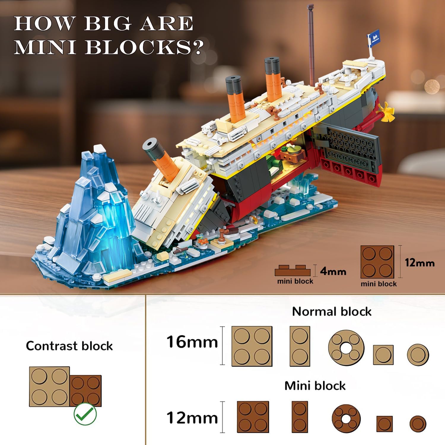 Thumbnail 5 de PLAXSOON Titanic 2 in 1 Building Set 1935 pcs