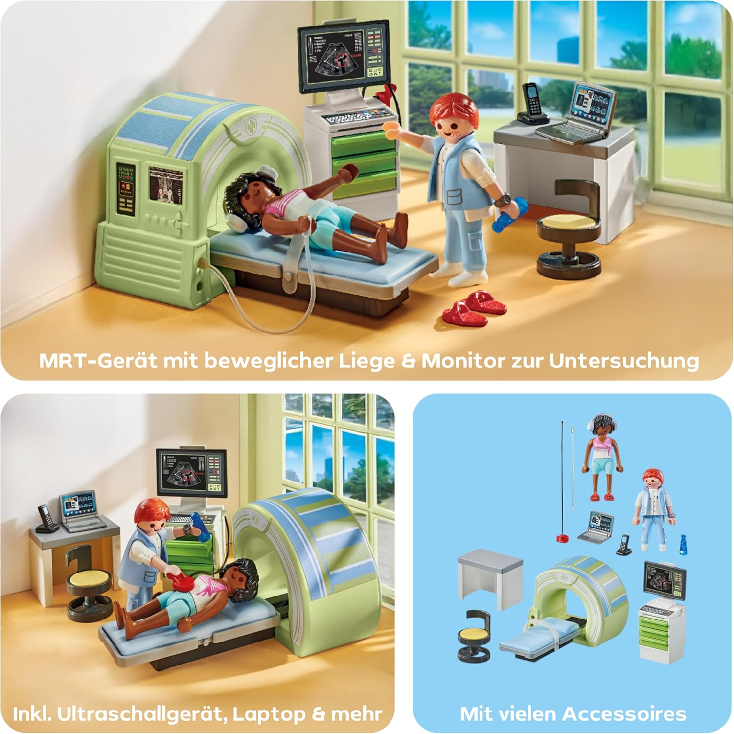 Thumbnail 3 de PLAYMOBIL Action Heroes 71618 MRT mit Patient – realistische Radiologie-Spielwelt für Kinder ab 4 Jahren