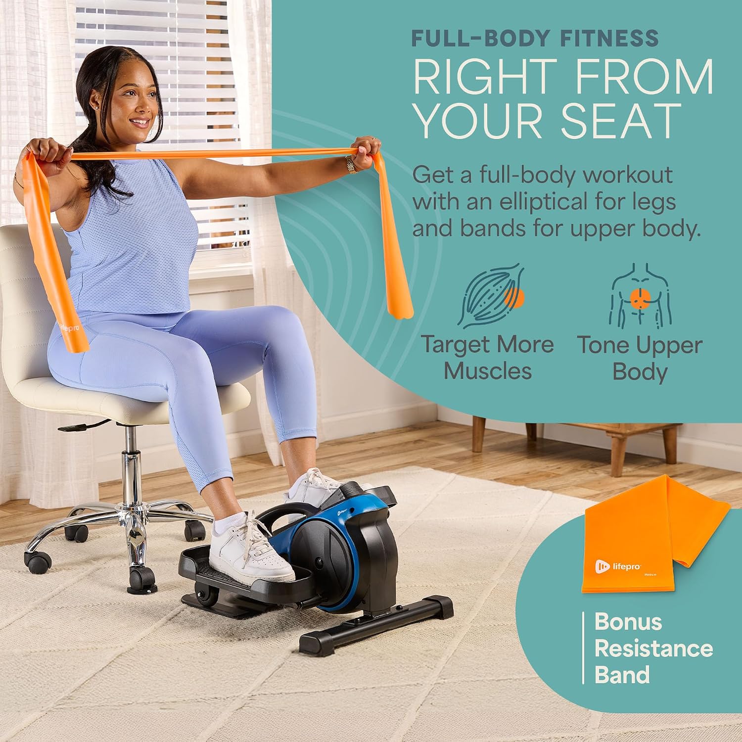 Thumbnail 6 de Lifepro Under-Desk Elliptical, 8 Resistance Levels