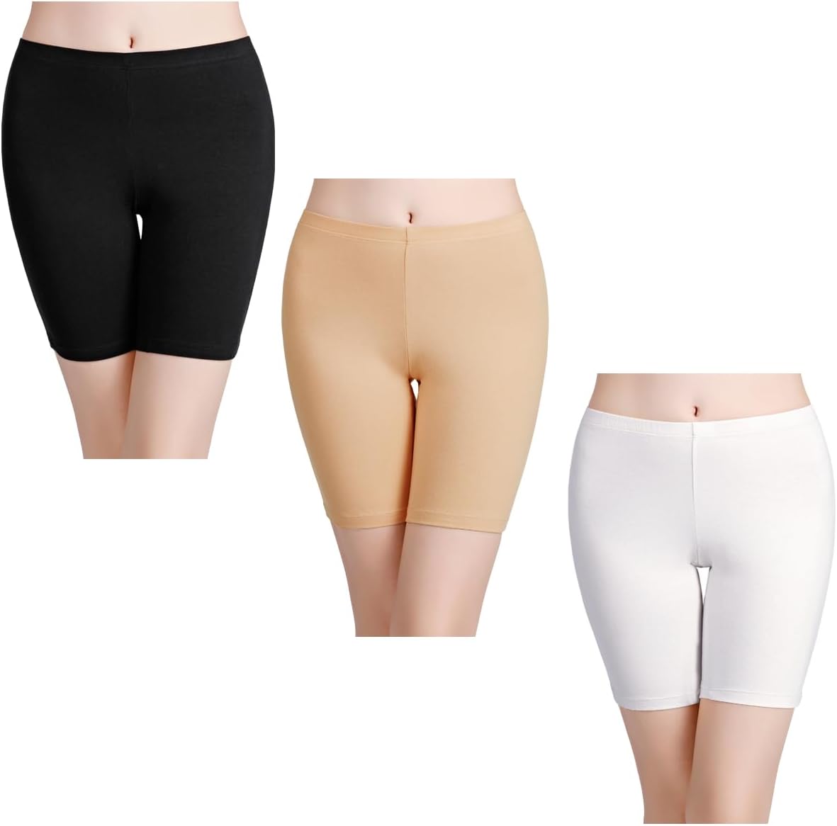 Detalle 2 de wirarpa Unterhosen Radlerhose Boxershorts Damen – Hoher Bund, Baumwolle, Lange Unterwäsche, Größe S–5XL
