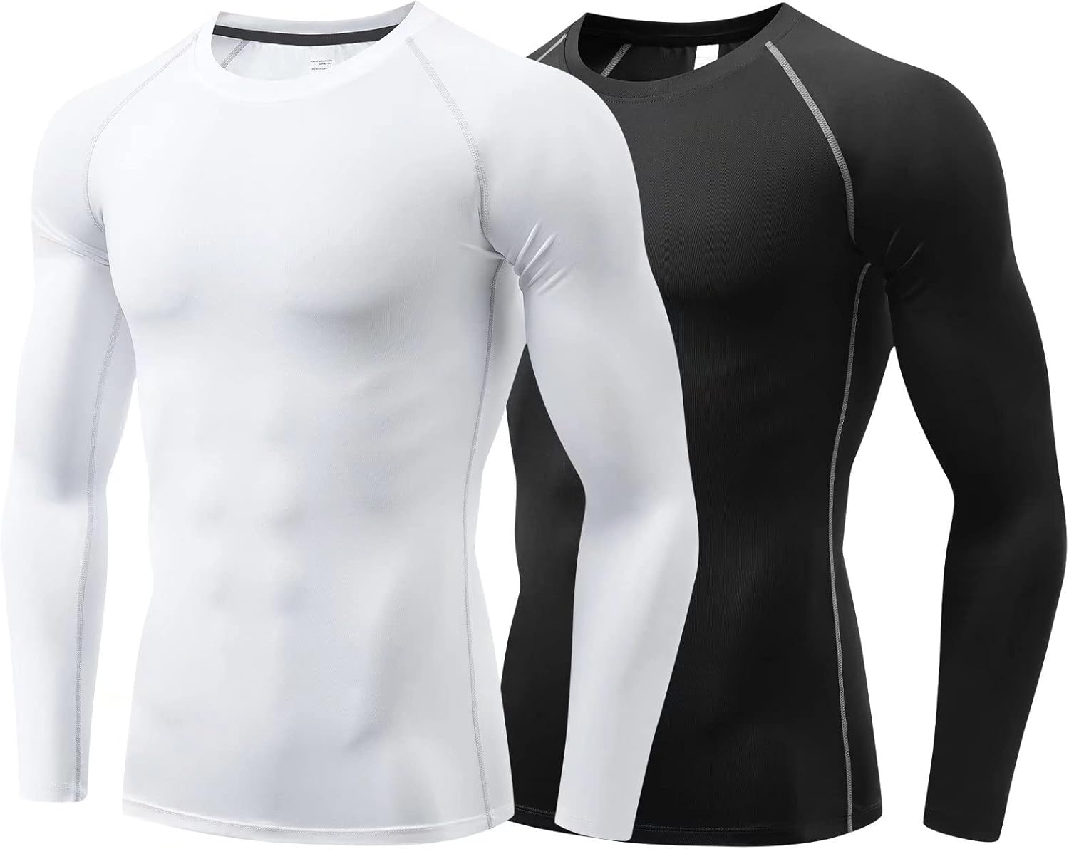 Thumbnail 6 de Sillictor Men's Compression Base Layer Top – Long Sleeve Quick Dry Running Top (UPF 50+)