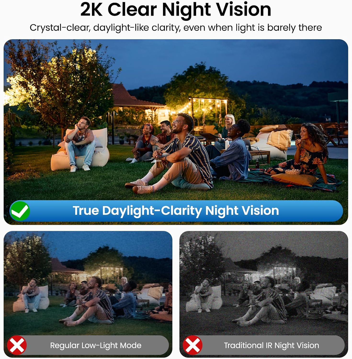 Thumbnail 6 de Wansview 2K Window Security Camera (K1) – Peel-and-Stick Indoor/Outdoor View with 2.4GHz & 5GHz WiFi