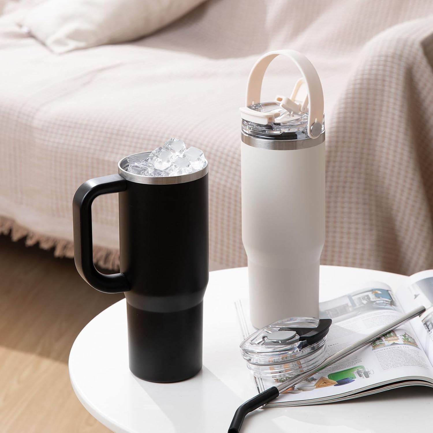 Thumbnail 5 de Homealexa Insulated Tumbler 900ml/30oz with Double Wall Vacuum Insulation, Purple