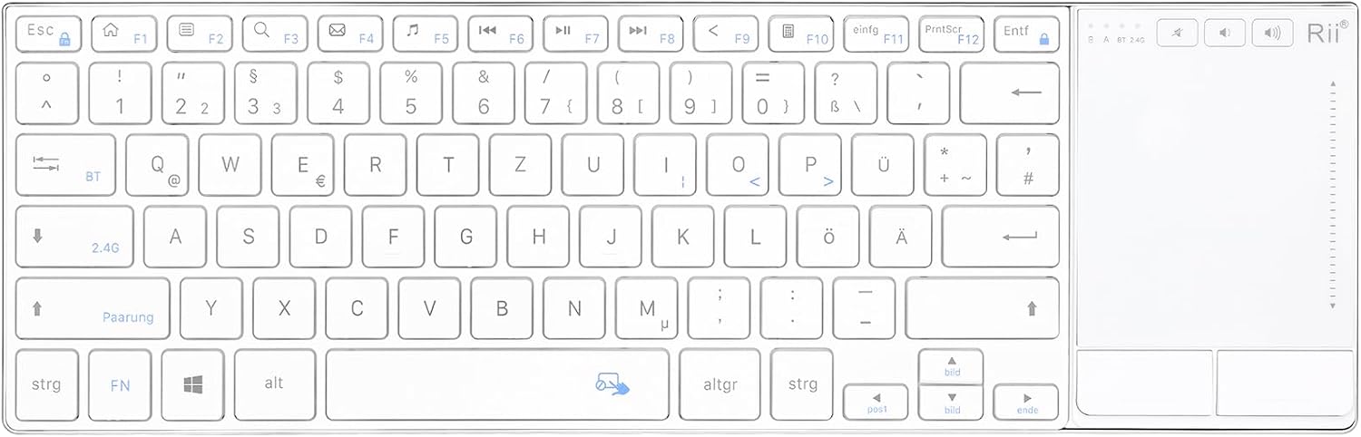 Detalle de Rii Kabellose Tastatur 385 g ⌨